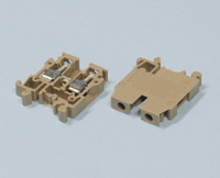 Riviliitin 15mm DIN-kiskoon 2,5mm² beige