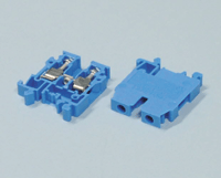 Riviliitin 15mm DIN-kiskoon 2,5mm² sininen