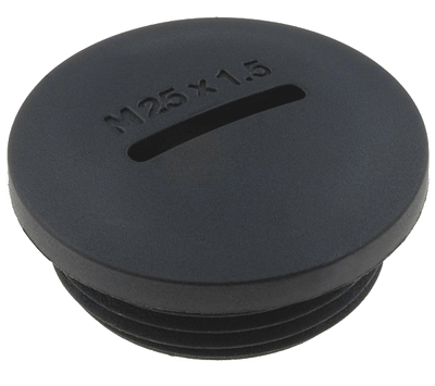 Sulkutulppa muovi M25 musta