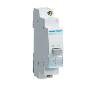 Painike DIN-kiskoon 1xON-(OFF) 16A 230Vac