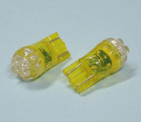 LED-lamppu T10 W2,1x9,5d 12Vdc keltainen