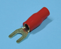 Kullattu hahloliitin 4,2mm punainen AWG12 (4mm²)