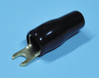 Kullattu hahloliitin 4,2mm musta AWG4 (22mm²)