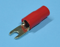 Kullattu hahloliitin 4,2mm punainen AWG8 (10mm²)