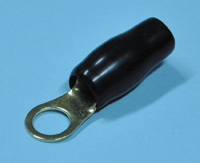 Kullattu rengasliitin 8mm musta AWG6 (16mm²)