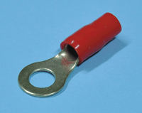 Kullattu rengasliitin 8mm punainen AWG8 (10mm²)