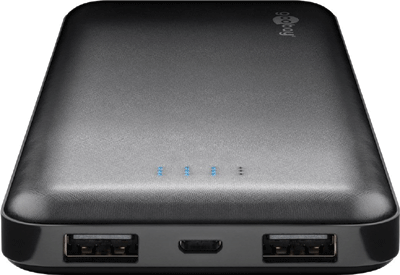 Li-Pol-varavirtalähde (PowerBank) 2xUSB-A 10Ah *