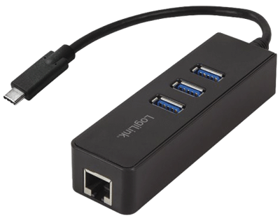 USB-C/paikallisverkkomuunnin (LAN) + HUB 3xUSB-A 3.0