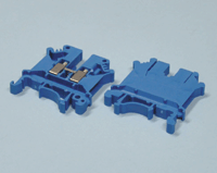 Riviliitin DIN-kiskoon 4,0mm² sininen