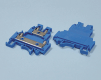 Riviliitin DIN-kiskoon 2x2,5mm² sininen