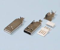 USB-pistoke A ilman taivutussuojaa