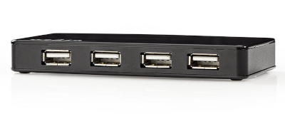 USB-keskitin (hub) verkkolaitteella 7-porttia USB 2.0