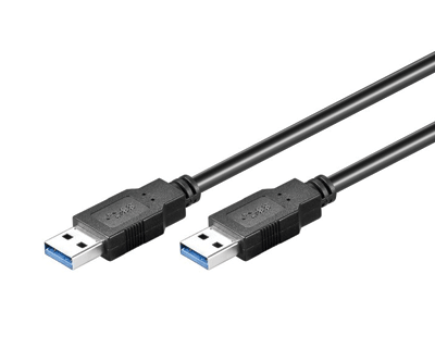 USB 3.0 liitäntäkaapeli A/A 5m musta