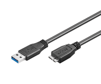 USB-A 3.0 / micro-USB-B 3.0 -liitäntäkaapeli 1,8m