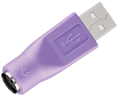 PS/2-USB-liitinadapteri (näppäimistö)