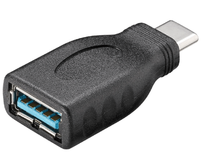 USB-liitinadapteri USB-C-uros/USB-A-naaras
