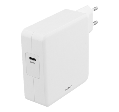 USB-C -teholähde PD 87W USB-C valkoinen