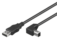 USB-liitäntäkaapeli A/B kulma 3m