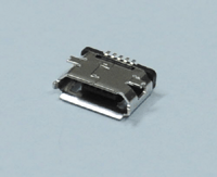 Micro-USB-B -runkoliitin piirilevylle SMD