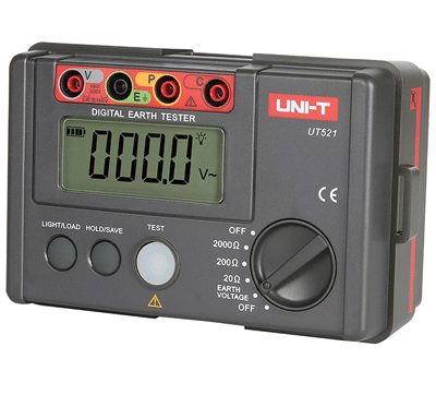 Digitaalinen maavastusmittari 0-2000ohm/0-200V *