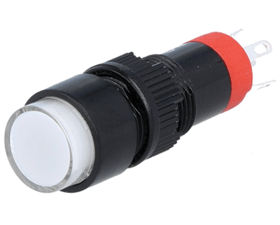 Painokytkin LED-merkkivalolla 1xON-ON LED/24Vac/dc valkoinen