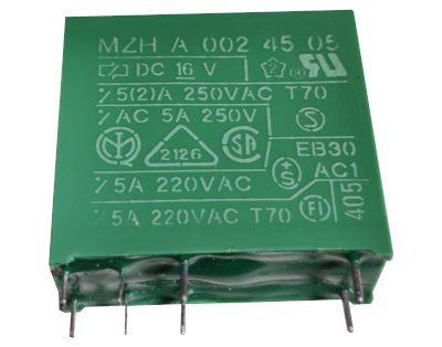 Piirikorttirele 2 vaihtokosketinta 16Vdc 5A