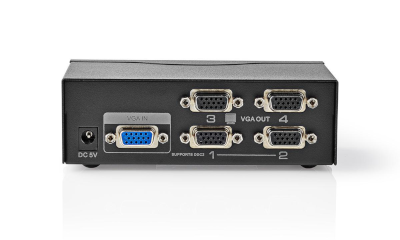VGA-jakaja/linjavahvistin 4 monitorille *