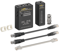 Kaapelitesteri paikallisverkkokaapeleille RJ11/RJ12/RJ45/BNC