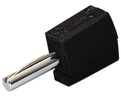 Banaanipistoke 4mm jousiliitäntä musta Banaanipistoke 4mm jousiliitäntä musta