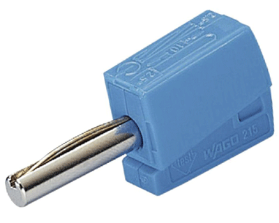 Banaanipistoke 4mm jousiliitäntä sininen Banaanipistoke 4mm jousiliitäntä sininen