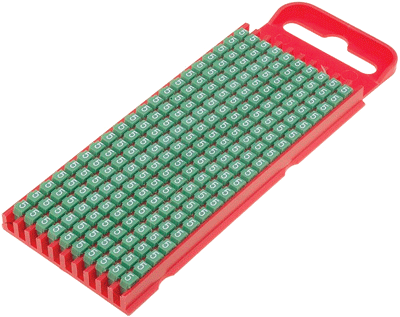 Johdinmerkintärengas 2,0-2,8mm 200kpl/pkk 5/vihreä Johdinmerkintärengas 2,0-2,8mm 200kpl/pkk 5/vihreä