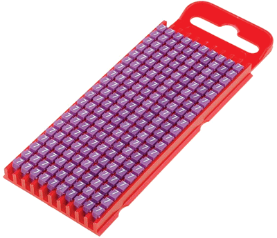 Johdinmerkintärengas 2,0-2,8mm 200kpl/pkk 7/violetti Johdinmerkintärengas 2,0-2,8mm 200kpl/pkk 7/violetti
