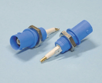 BNC-runkoliitin eristetty mutterikiinnitys 50ohm sininen BNC-runkoliitin eristetty mutterikiinnitys 50ohm sininen