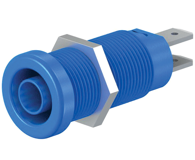Turvabanaanihylsy 1000V 4mm sininen (66.9131-23 / XEB-1R BLUE) Turvabanaanihylsy 1000V 4mm sininen (66.9131-23 / XEB-1R BLUE)