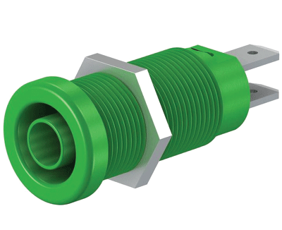 Turvabanaanihylsy 1000V 4mm vihreä (66.9131-25 / XEB-1R GREEN) Turvabanaanihylsy 1000V 4mm vihreä (66.9131-25 / XEB-1R GREEN)