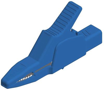 Hauenleukaliitin 4mm turvabanaaniliittimelle Cat II 1000V sininen (972405-102)
