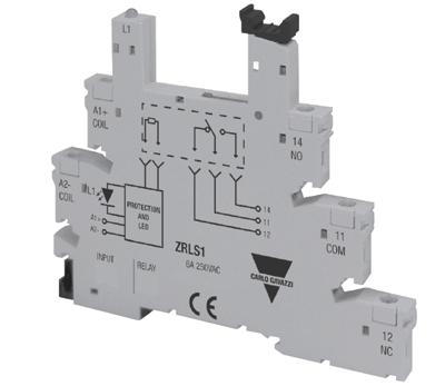 Relekanta DIN-kiskoon ruuviliitäntä RSLM-sarja 220-240Vac/dc (ZRLS15NA)