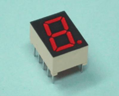 7-segmenttinäyttö 10mm CC punainen 7-segmenttinäyttö 10mm CC punainen