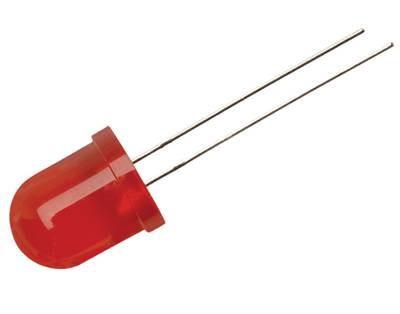 LED 10mm 45-90mcd punainen (1003VD2D-V1-2B) LED 10mm 45-90mcd punainen (1003VD2D-V1-2B)