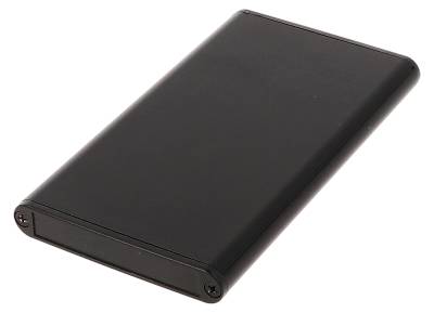 Alumiinikotelo IP54 120x70x12mm musta Alumiinikotelo IP54 120x70x12mm musta
