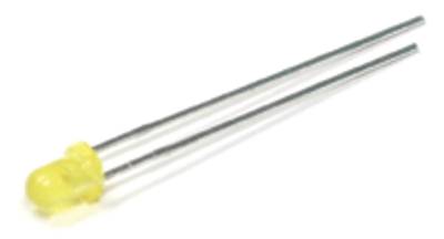 LED 3mm 20mcd keltainen LED 3mm 20mcd keltainen