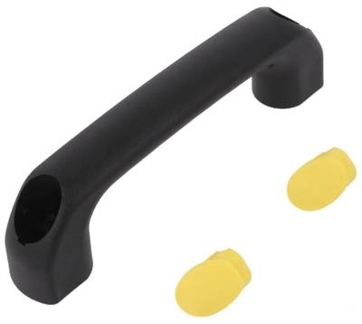 Laitekahva polyamidi 120x34mm musta/keltainen * Laitekahva polyamidi 120x34mm musta/keltainen *