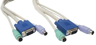 KVM-kytkentäkaapeli 1,8m * KVM-kytkentäkaapeli 1,8m *