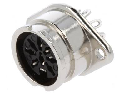 DIN-runkoliitin bajonet-lukituksella 8-nap. DIN-runkoliitin bajonet-lukituksella 8-nap.