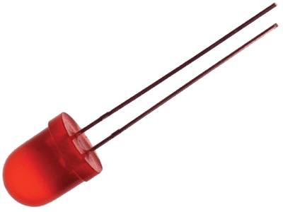 LED 8mm 36-100mcd punainen (L-793ID) LED 8mm 36-100mcd punainen (L-793ID)