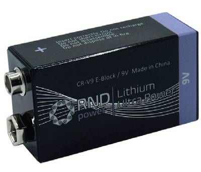 Litium-paristo 9V 800mAh PP3/6R61/6F22 * Litium-paristo 9V 800mAh PP3/6R61/6F22 *