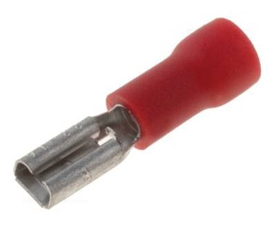 Laattaliitin 2,8x0,5mm naaras punainen 0,5-1,5mm² Laattaliitin 2,8x0,5mm naaras punainen 0,5-1,5mm²