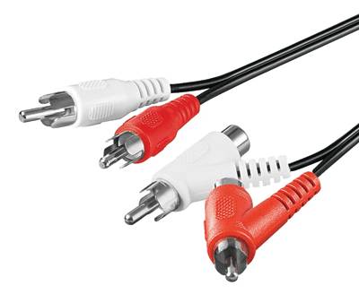 RCA-audioliitäntäkaapeli ketjutettava musta 1,5m RCA-audioliitäntäkaapeli ketjutettava musta 1,5m
