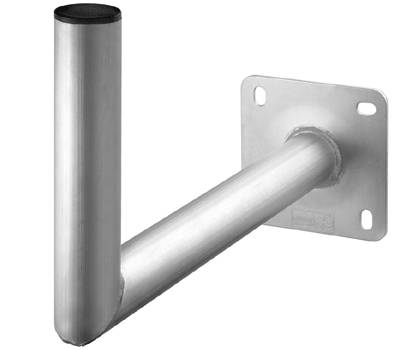 Seinäkiinnike antenneille alumiini 50mm/450mm Seinäkiinnike antenneille alumiini 50mm/450mm