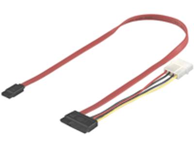 Serial-ATA (SATA) -liitäntäkaapeli virtaliittimellä 1m Serial-ATA (SATA) -liitäntäkaapeli virtaliittimellä 1m